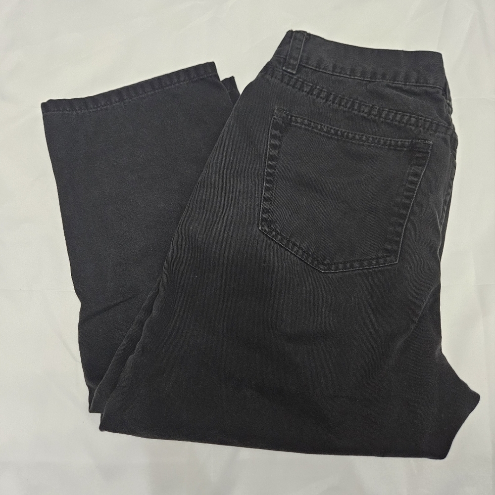 Lauren Ralph Lauren Classic Midcalf Black Jeans!